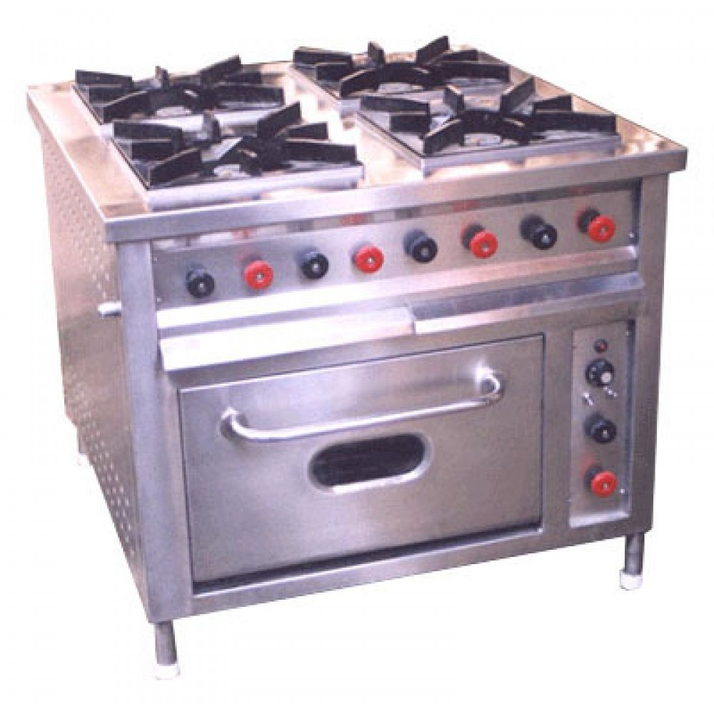 Stainless Steel Four Burner with Oven 1